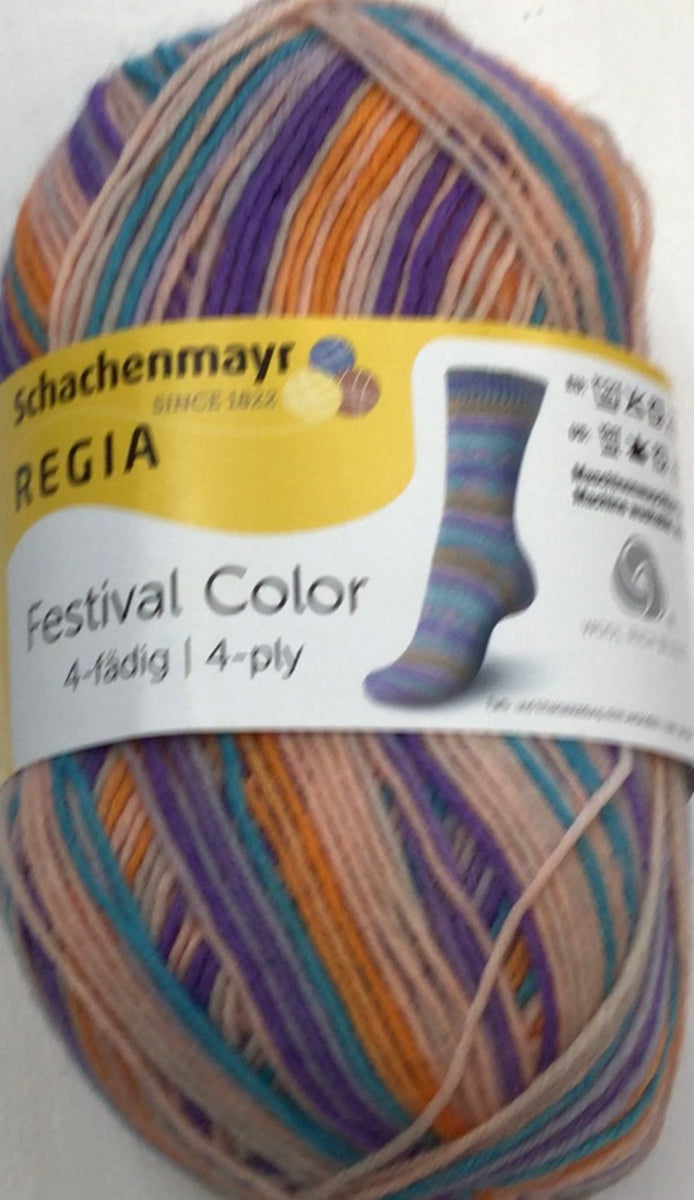 Schachenmayr Regia 4-ply Sock yarn Festival Color – NeedfulThings