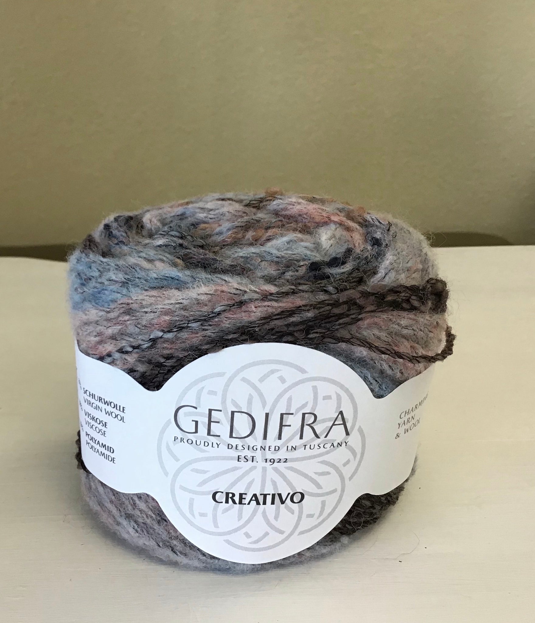 Gedifra Charme Light GRAY Yarn Wool Blend 4 FOUR 50 Gram Balls Made in  Italy